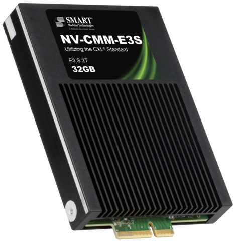 Penguin Solutions' SMART CXL NV-CMM E3.S 2T non-volatile memory module.