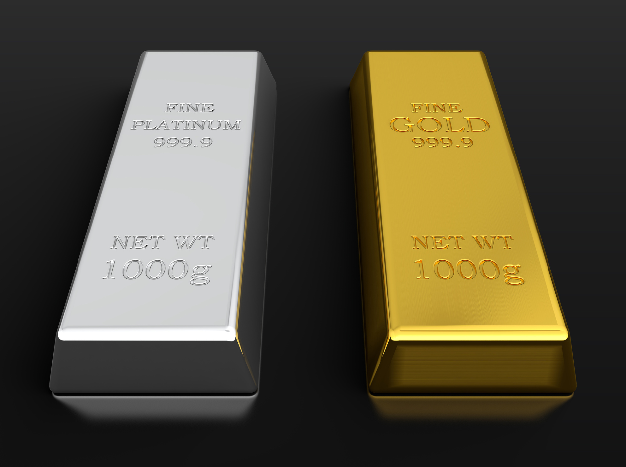 Gold and silver bullion bars displayed side by side, representing precious metals markets rebounding after a recent selloff.