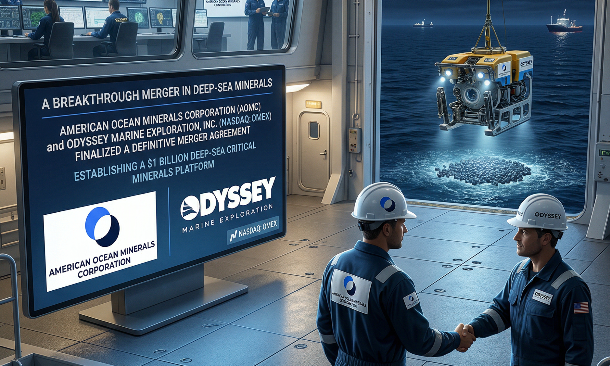 AOMC and Odyssey Marine partner to build a $1B deep-sea critical minerals platform, targeting cobalt, nickel, and battery metal supply chains