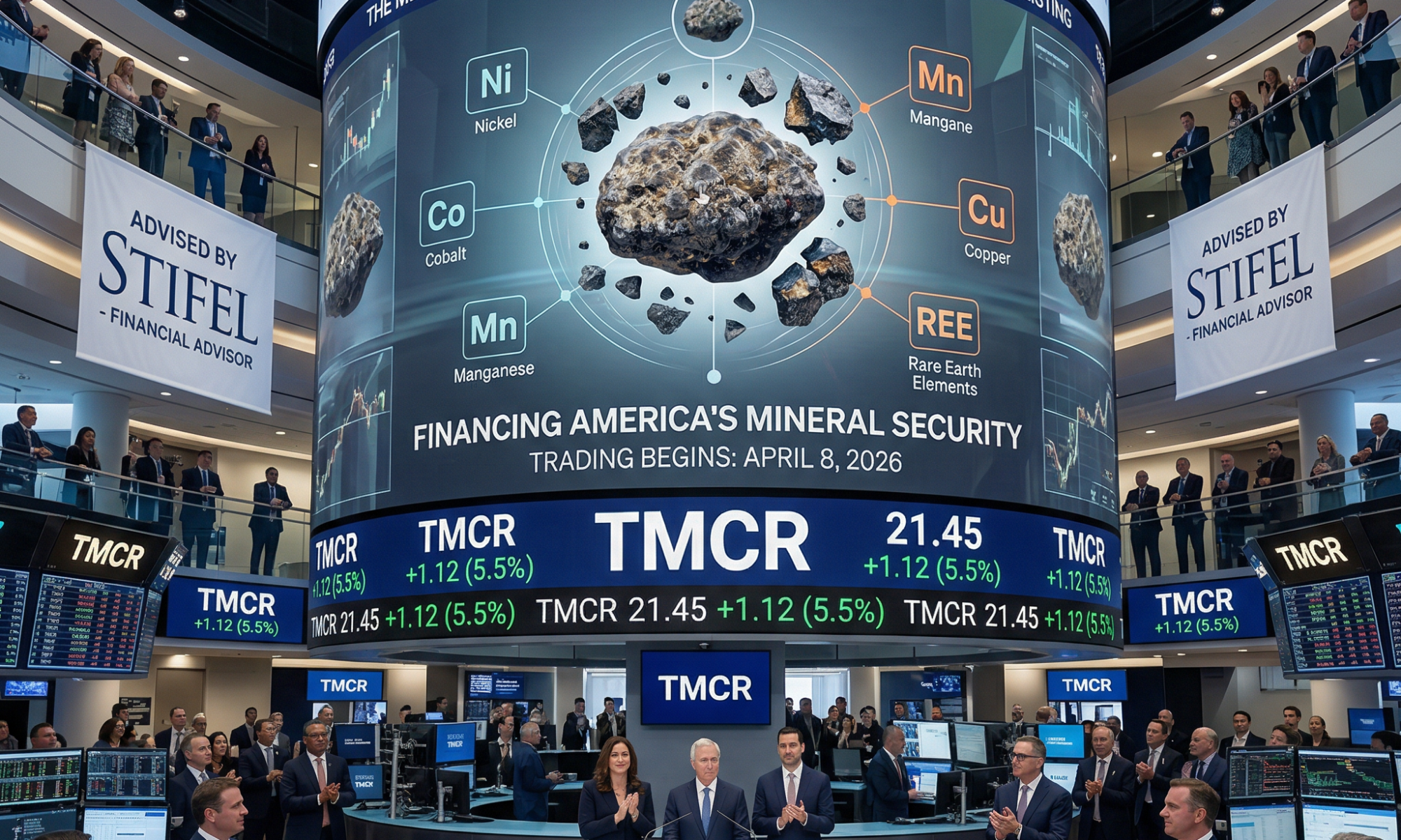 The Metals Royalty Company (TMCR) begins Nasdaq trading via direct listing, targeting critical minerals royalties to support U.S. supply chain security.