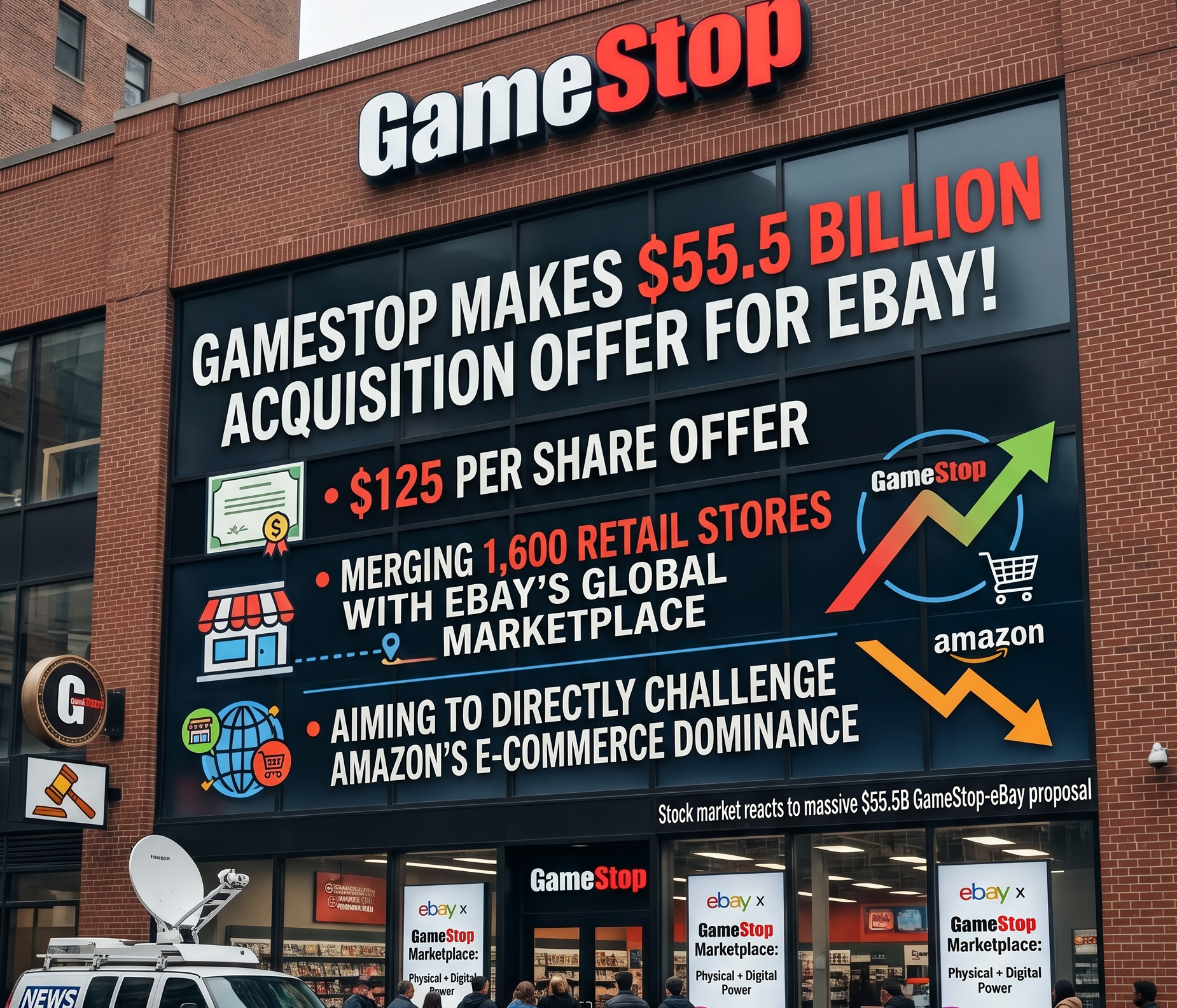 GameStop Launches Bold $56 Billion Bid for eBay in Bid to Challenge ...