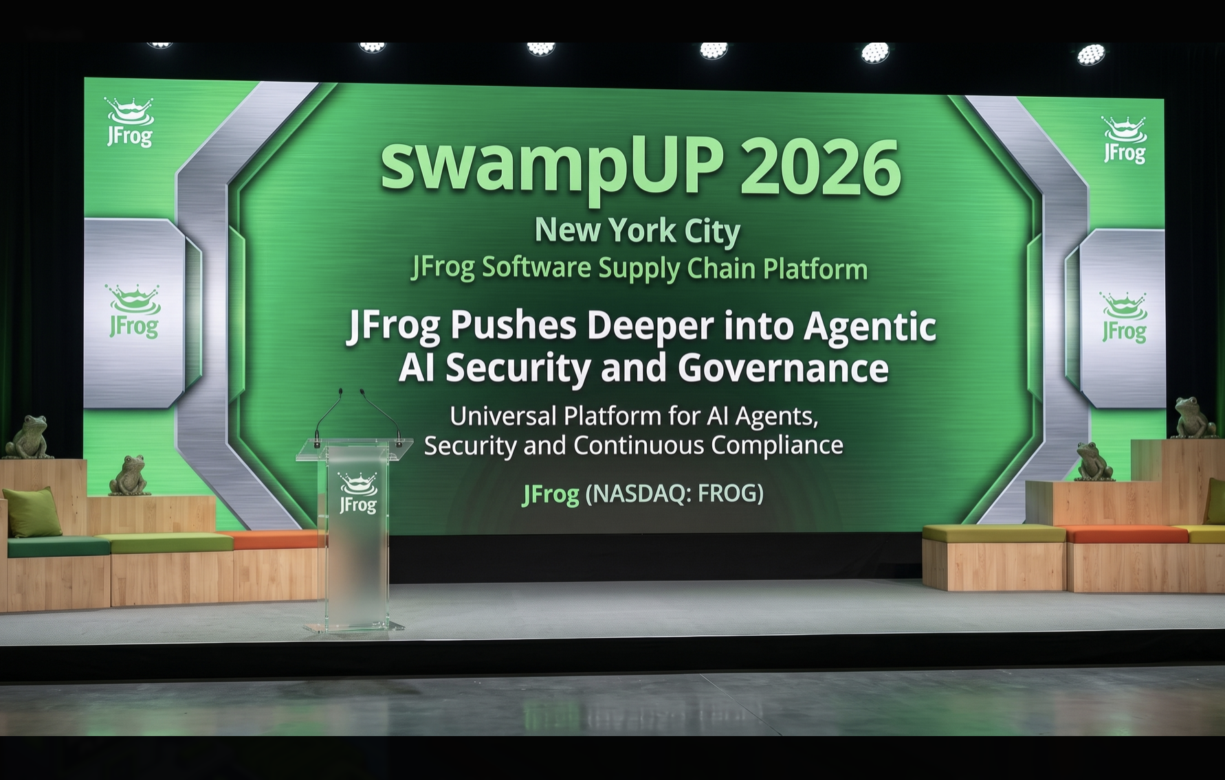 At swampUP 2026, JFrog unveiled AgentSecOps and AppTrust DevGovOps capabilities to secure AI coding agents, govern AI assets and automate compliance — alongside 29% Q2 revenue growth.