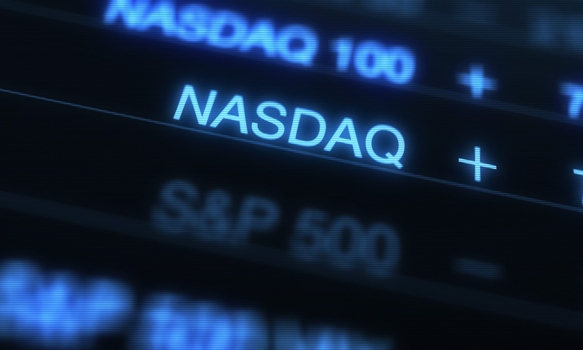 Close-up of a Nasdaq market display, representing bioAffinity Technologies regaining compliance with Nasdaq listing requirements.