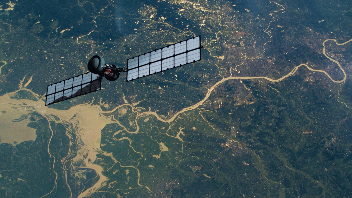 Satellite orbiting above Earth, representing Planet Labs’ new agreement to provide dedicated satellite imaging and geospatial services to German civil authorities.