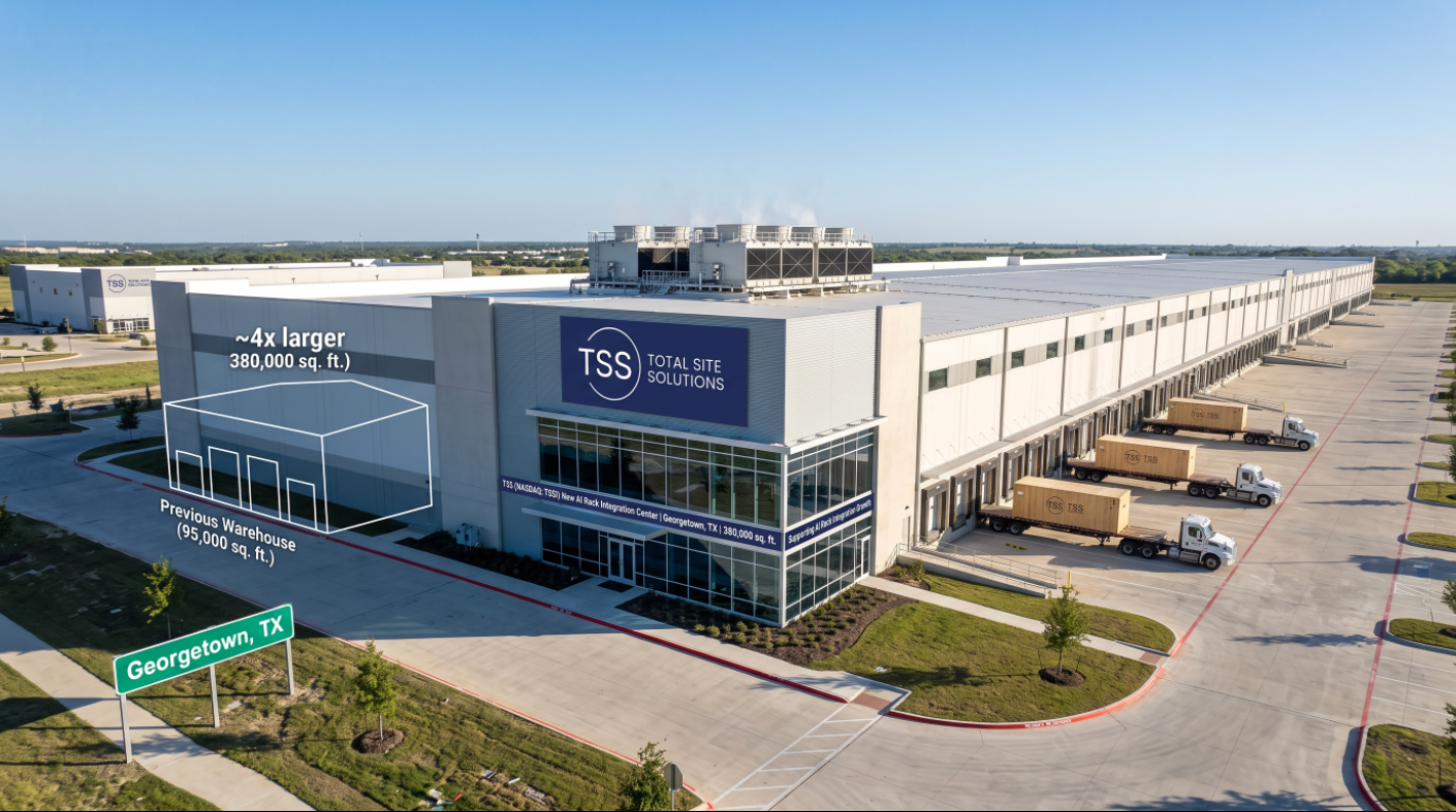 $TSSI just leased ~380,000 sq. ft. of warehouse space in Georgetown, TX. That's about 4x its current footprint, built to keep up with AI rack integration demand. Systems integration revenue was up 46% last quarter, and the stock is up 3,300%+ since Jan. 2024. Full story 👇