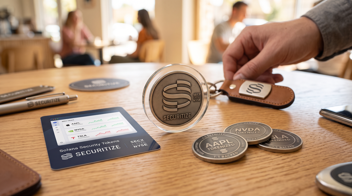Securitize (NYSE: SECZ) launched 1:1-backed tokenized shares of Apple, NVIDIA, Tesla and nine more U.S. stocks on Solana, with NYSE 24/7 trading planned.