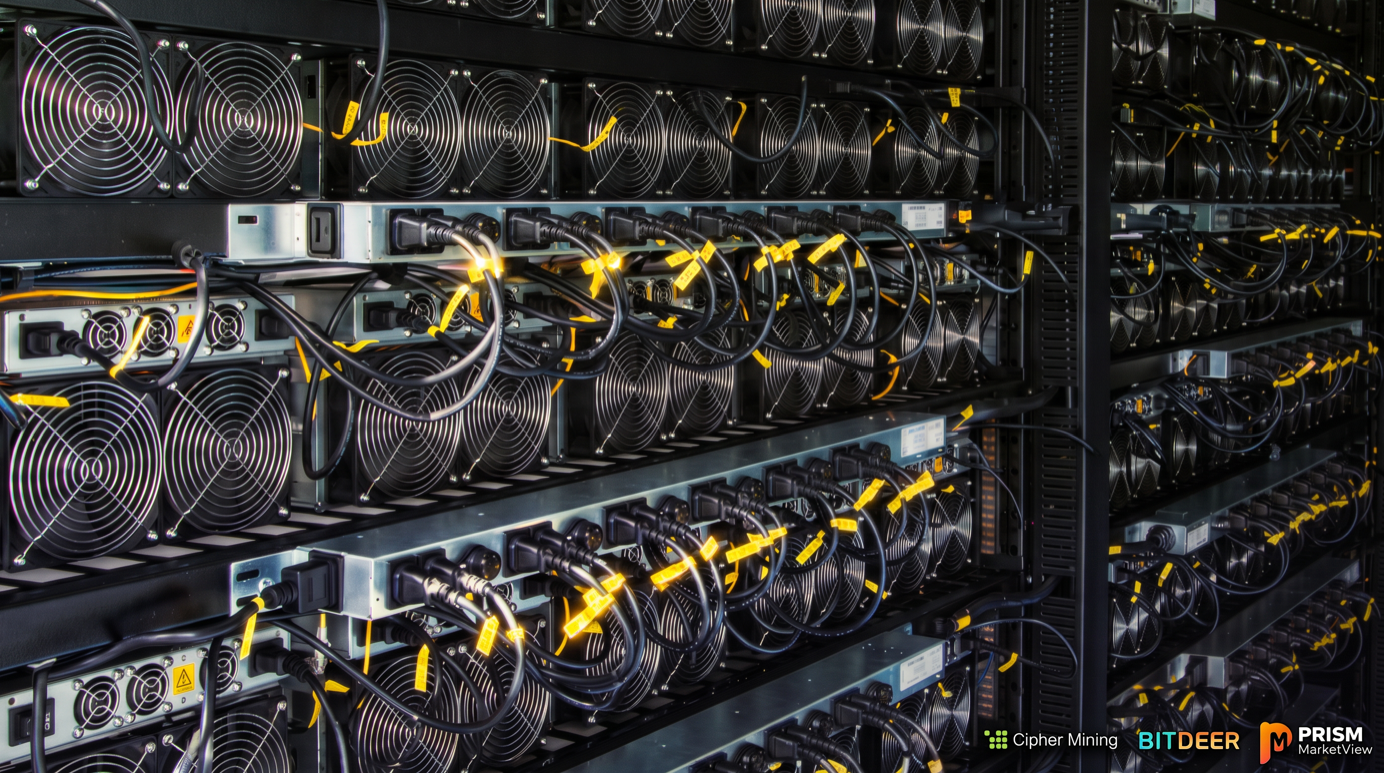 Cipher Digital (CIFR) proposes $850M in convertible notes as Bitdeer (BTDR) adds a 60MW Malaysian AI facility, highlighting the PRISM Crypto Mining Index's AI pivot.